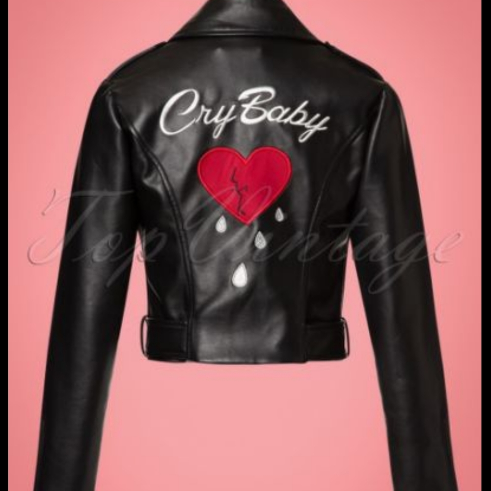 ISO COLLECTIF CRYBABY LEATHER JACKET